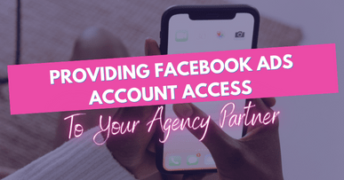 providing Facebook ads account access to your agency partner